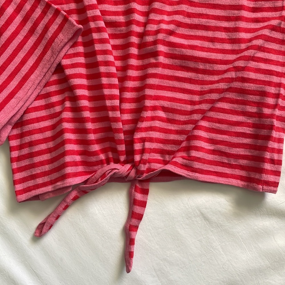 J. Crew Pink Bell Sleeve Sweater Top - Picture 2 of 7